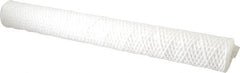 Parker - 2-1/2" OD, 50µ, Acetate Cotton String-Wound Cartridge Filter - 20" Long - Exact Tooling