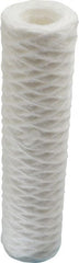 Parker - 2-1/2" OD, 1µ, Polypropylene Cotton String-Wound Cartridge Filter - 10" Long - Exact Tooling