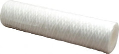 Parker - 2-1/2" OD, 5µ, Polypropylene Cotton String-Wound Cartridge Filter - 10" Long - Exact Tooling