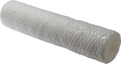 Parker - 2-1/2" OD, 50µ, Polypropylene Cotton String-Wound Cartridge Filter - 10" Long - Exact Tooling