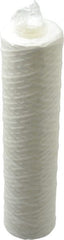 Parker - 2-1/2" OD, 5µ, Polypropylene Cotton String-Wound Cartridge Filter - 10" Long - Exact Tooling