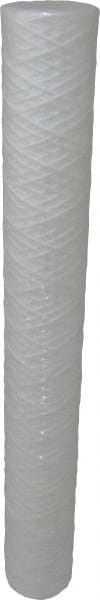 Parker - 2-1/2" OD, 5µ, Polypropylene Cotton String-Wound Cartridge Filter - 20" Long - Exact Tooling