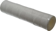 Parker - 2-1/2" OD, 10µ, Polypropylene Cotton String-Wound Cartridge Filter - 10" Long - Exact Tooling