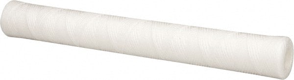 Parker - 2-1/2" OD, 10µ, Polypropylene Cotton String-Wound Cartridge Filter - 20" Long - Exact Tooling