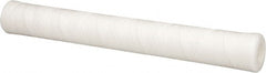 Parker - 2-1/2" OD, 10µ, Polypropylene Cotton String-Wound Cartridge Filter - 20" Long - Exact Tooling