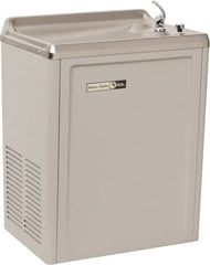 Halsey Taylor - 4 GPH Cooling Capacity Compact Flush Wall Mounted Water Cooler & Fountain - Vinyl Cabinet, 230 Watts, 2.5 Full Load Amperage, 0.16 hp - Exact Tooling