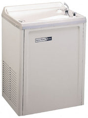 Halsey Taylor - 13.5 GPH Cooling Capacity Compact Flush Wall Mounted Water Cooler & Fountain - Vinyl Cabinet, 690 Watts, 7.5 Full Load Amperage, 0.2 hp - Exact Tooling