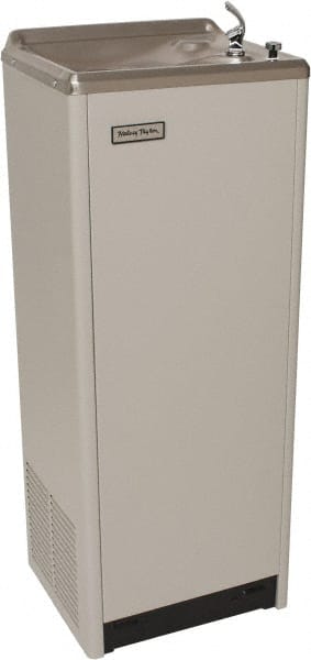 Halsey Taylor - 13.5 GPH Cooling Capacity Deluxe Floor Standing Water Cooler & Fountain - Vinyl Cabinet, 690 Watts, 7.5 Full Load Amperage, 0.2 hp - Exact Tooling