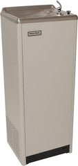 Halsey Taylor - 13.5 GPH Cooling Capacity Deluxe Floor Standing Water Cooler & Fountain - Vinyl Cabinet, 690 Watts, 7.5 Full Load Amperage, 0.2 hp - Exact Tooling
