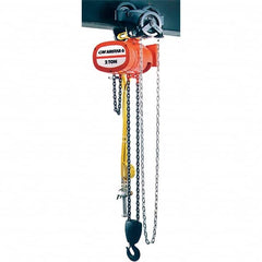 CM - 4,000 Lb Load Limit, 10' Max Height Air Chain Hoist - Exact Tooling