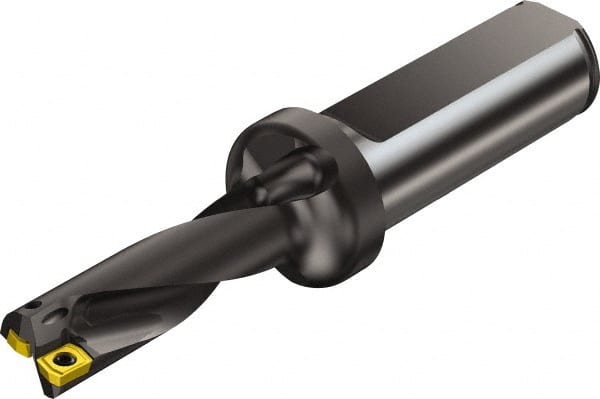 Sandvik Coromant - 1.6992" Max Drill Depth, 3xD, 0.531" Diam, Indexable Insert Drill - 2 Inserts, 3/4" Shank Diam, Straight Shank - Exact Tooling