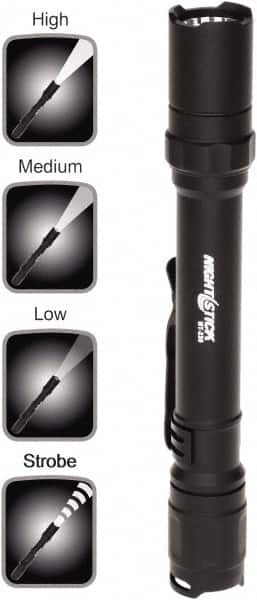 Bayco - LED Bulb, Industrial/Tactical Flashlight - Black Aluminum Body, AA Batteries - Exact Tooling