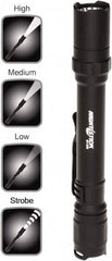 Bayco - LED Bulb, Industrial/Tactical Flashlight - Black Aluminum Body, AA Batteries - Exact Tooling