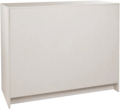ECONOCO - 3 Shelf, Closed Shelving Wrap Counter - 20 Inch Wide x 20 Inch Deep x 38 Inch High, White - Exact Tooling