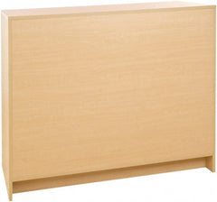 ECONOCO - 3 Shelf, Closed Shelving Wrap Counter - 20 Inch Wide x 20 Inch Deep x 38 Inch High, Maple - Exact Tooling