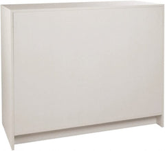 ECONOCO - 3 Shelf, Closed Shelving Wrap Counter - 20 Inch Wide x 20 Inch Deep x 38 Inch High, White - Exact Tooling