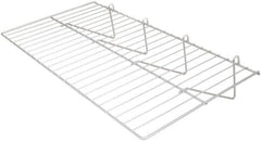 ECONOCO - Open Shelving Accessory/Component - Epoxy Chrome Finish, 23-1/2" Long, Use with Grid Panels - Exact Tooling