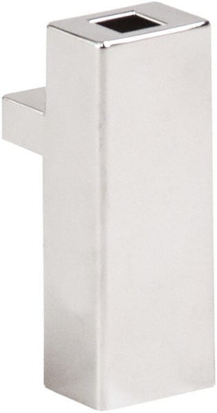 ECONOCO - Open Shelving Accessory/Component - Chrome Plated Finish, 2-5/8" Long, Use with 3/8" Swedged Stem - Exact Tooling
