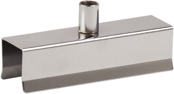 ECONOCO - Open Shelving Accessory/Component - Chrome Plated Finish, Use with 1" Square Tubing - Exact Tooling
