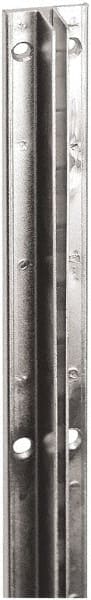 ECONOCO - Zinc Coated Single Slotted Standard Bracket - 96" Long, 13/16" Wide - Exact Tooling