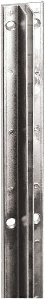 ECONOCO - Zinc Coated Single Slotted Standard Bracket - 96" Long, 11/16" Wide - Exact Tooling
