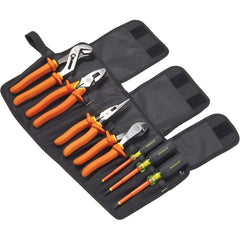 Greenlee - 7 Piece Insulated Plier & Screwr Hand Tool Set - Exact Tooling