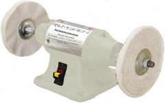 Palmgren - 8" Wheel Diam x 1" Wheel Width, 3/4 hp Buffer - 5/8" Arbor Hole Diam, 1 Phase, 3,450 Max RPM, 120/240 Volts - Exact Tooling