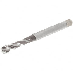 Iscar - M20x2.50 Metric Coarse 4 Flute 6H Modified Bottoming Spiral Flute Tap - Cobalt, Oxide Finish, 140mm OAL, Right Hand Flute, Right Hand Thread, Series TPS M - Exact Tooling