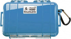 Pelican Products, Inc. - 5-1/16" Wide x 3-1/8" High, Clamshell Hard Case - Blue, Polycarbonate - Exact Tooling