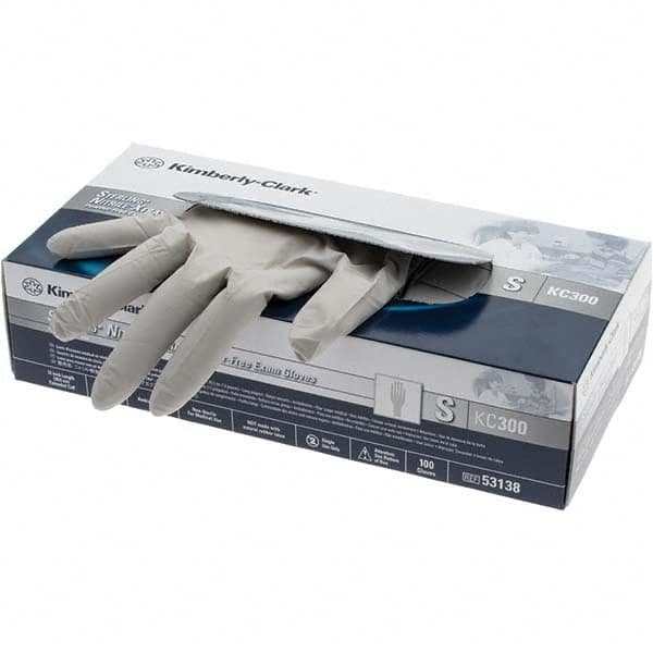 Kimtech - Size S, 3-1/2 mil, Medical Grade, Powder Free Nitrile Disposable Gloves - Exact Tooling