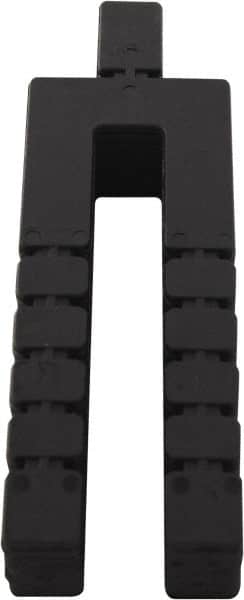 Precision Brand - 1,008 Piece, 1" Thick x 2" Wide x 4" Long Polystyrene Taper Shim - Black, ±10% Tolerance - Exact Tooling