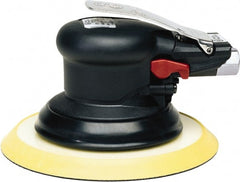 Chicago Pneumatic - 12,000 OPM, 16.6 CFM Air Consumption, Palm Air Orbital Sander - Round Pad, 1/4 NPT Inlet - Exact Tooling