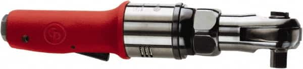 Chicago Pneumatic - 3/8" Drive, 250 RPM, 15 Ft/Lb Torque Ratchet Wrench - Inline Handle, 14 CFM, 90 psi, 1/4" Inlet - Exact Tooling