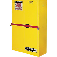 Justrite - 2 Door 2 Shelf 45 Gal Safety Cabinet for Flammable Substances - Exact Tooling