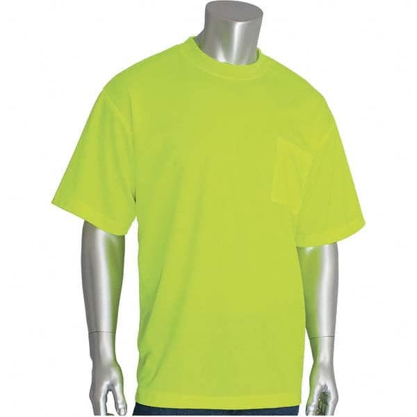 PIP - Size XL Hi-Vis Yellow High Visibility Short Sleeve T-Shirt - Exact Tooling