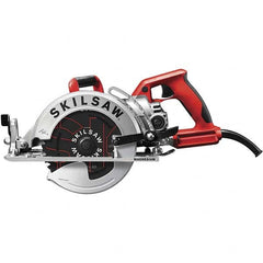 Skilsaw - 15 Amps, 7-1/4" Blade Diam, 5,300 RPM, Electric Circular Saw - 120 Volts, 8' Cord Length, 5/8" Arbor Hole, Left Blade - Exact Tooling