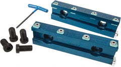 Kurt - 1.075" Jaw Width, Quick Change Jaw System, Vise Jaw Set - Aluminum Alloy, Bolt On, Soft Jaws - Exact Tooling