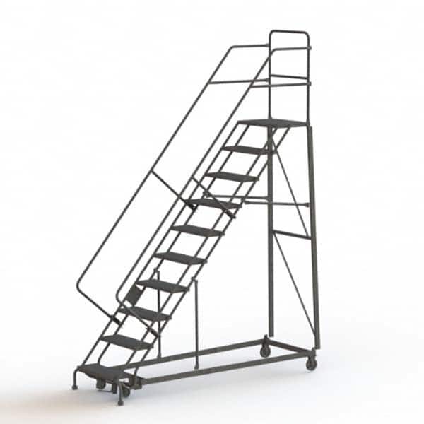 TRI-ARC - Rolling & Wall Mounted Ladders & Platforms Type: Stairway Slope Ladder Style: Rolling Safety Ladder - Exact Tooling