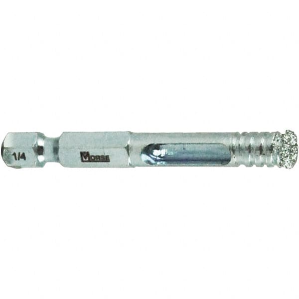 M.K. MORSE - 1/4" Diam, 1-1/2" Cutting Depth, Hole Saw - Steel Saw, Gulleted Edge - Exact Tooling