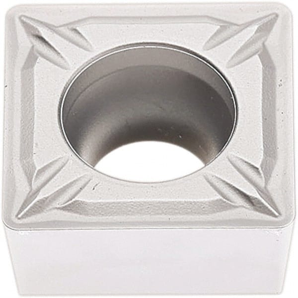 Seco - SCMT32.51 MF2 Grade TP2501 Carbide Turning Insert - Al2O3 Finish, 90° Square, 3/8" Inscr Circle, 5/32" Thick, 1/64" Corner Radius - Exact Tooling