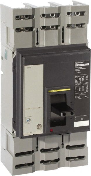 Square D - 1200 Amp, 600 VAC, 3 Pole, Panel Mount Molded Case Circuit Breaker - Electronic Trip, Multiple Breaking Capacity Ratings, 3/0 AWG - Exact Tooling
