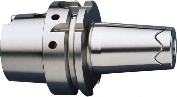 HAIMER - 3/4" Hole Diam, HSK63A Taper Shank Shrink Fit Tool Holder & Adapter - 75mm Projection, 1.4" Nose Diam, 1.93" Clamping Depth, 25,000 RPM, Through Coolant - Exact Tooling