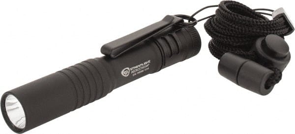 Streamlight - White LED Bulb, 45 Lumens, Mini Flashlight - Black Aluminum Body, 1 AAA Alkaline Battery Included - Exact Tooling