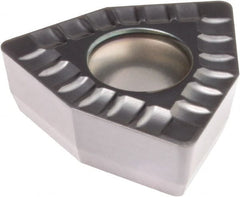 Kennametal - DFT070408 MD Grade KCU40 Carbide Indexable Drill Insert - TiN/TiAlN Finish, Trigon, 12mm Inscribed Circle - Exact Tooling