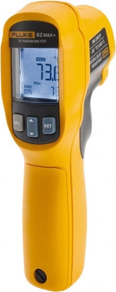Fluke - -30 to 650°C (-22 to 1202°F) Infrared Thermometer - 12:1 Distance to Spot Ratio - Exact Tooling