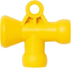 Loc-Line - 1/4" Hose Inside Diam, Coolant Hose T-Fitting - For Use with Loc-Line Modular Hose System - Exact Tooling