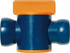 Loc-Line - 3/4" ID Coolant Hose In-Line Valve - Female to Ball Connection, Acetal Copolymer Body, Unthreaded, Use with Loc-Line Modular Hose Systems - Exact Tooling