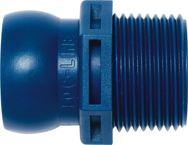 Loc-Line - 3/4" Hose ID, Male to Female Coolant Hose Connector - 3/4" BSPT, For Loc-Line Modular Hose Systems - Exact Tooling