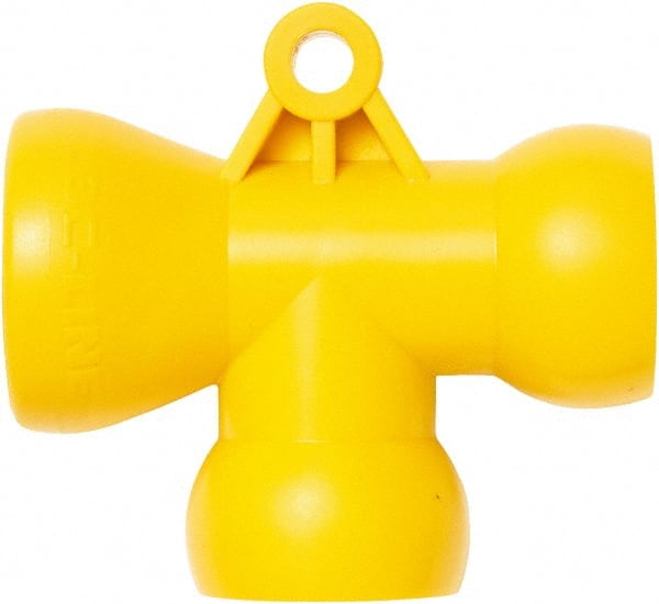 Loc-Line - 1/2" Hose Inside Diam, Coolant Hose T-Fitting - For Use with Loc-Line Modular Hose System - Exact Tooling