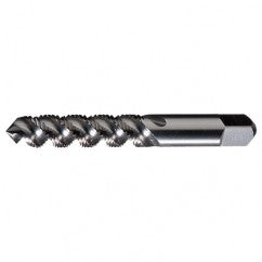 ‎#10-24 UNC 3 Flute H3 Bottoming HSS High Helix Spiral Flute Tap- Bright - Exact Tooling